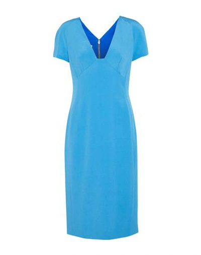 Shop Antonio Berardi Knee-length Dress In Turquoise