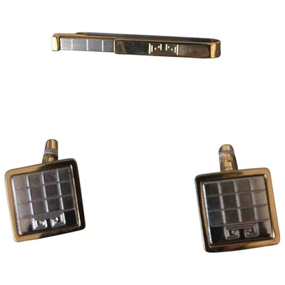 Pre-owned Givenchy Silver Gold Plated Cufflinks