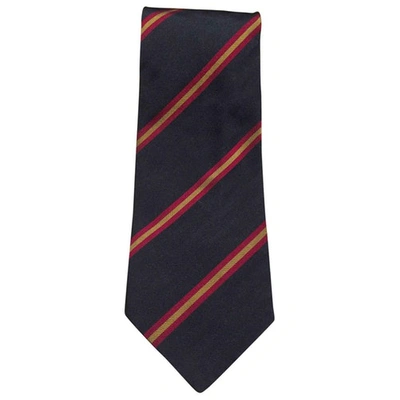 Pre-owned Fendi Navy Silk Ties