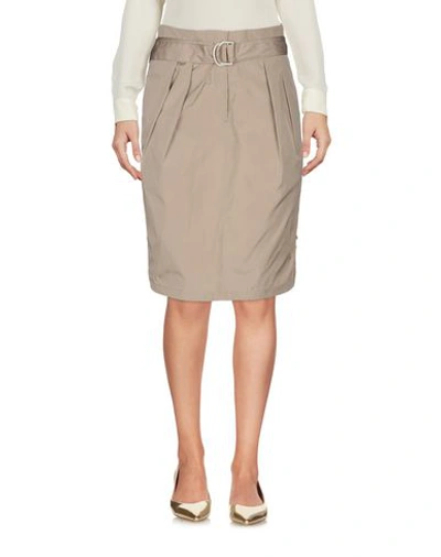 Shop Roberto Cavalli Woman Midi Skirt Beige Size 4 Polyester
