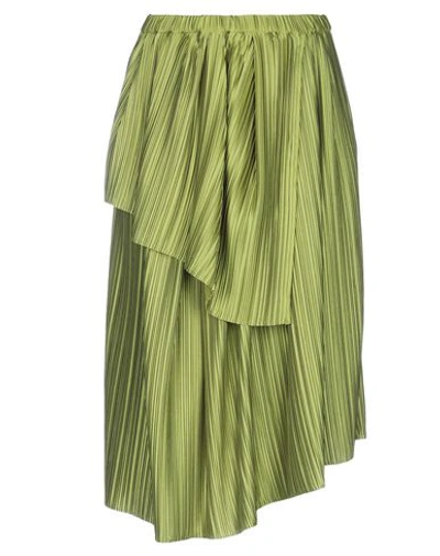 Shop Christian Wijnants Midi Skirts In Green