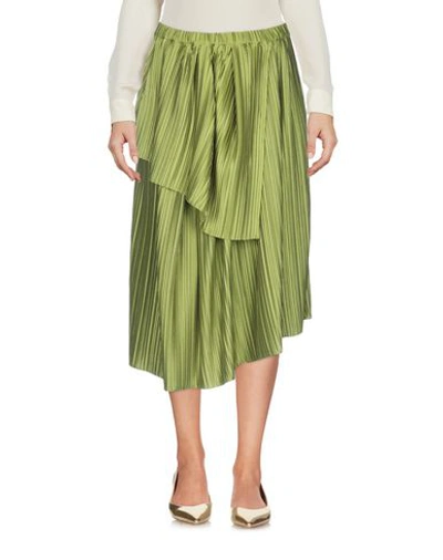 Shop Christian Wijnants Midi Skirts In Green