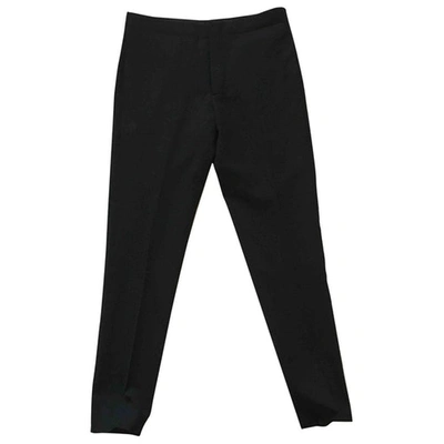 Pre-owned Neil Barrett Wool Trousers In Black