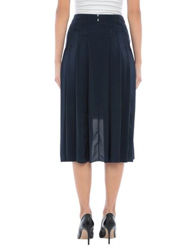 Shop Chloé Woman Midi Skirt Midnight Blue Size 10 Silk