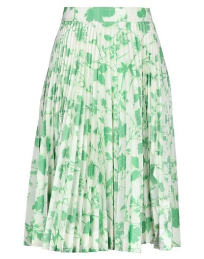 Shop Calvin Klein 205w39nyc Woman Midi Skirt Light Green Size 6 Polyester, Silk