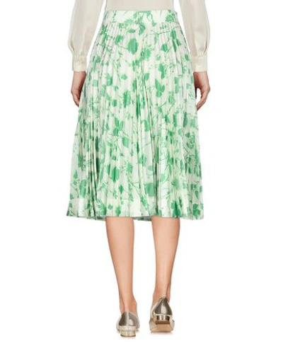 Shop Calvin Klein 205w39nyc Woman Midi Skirt Light Green Size 6 Polyester, Silk