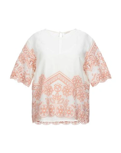 Shop Intropia Blouse In Ivory
