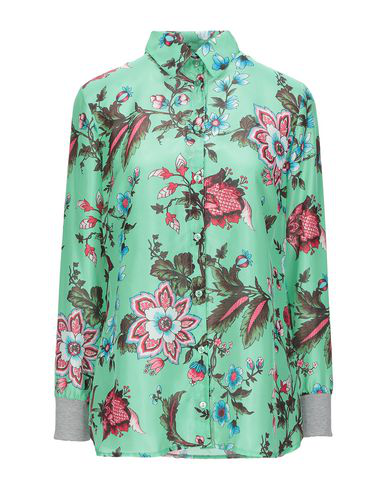 Brand Unique Floral Shirts & Blouses In Light Green | ModeSens
