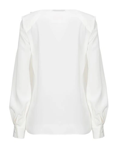 Shop Givenchy Woman Top Ivory Size 6 Silk In White
