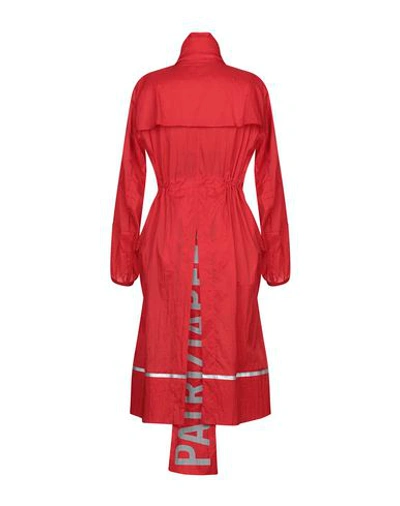 Shop Patrizia Pepe Overcoats In Red