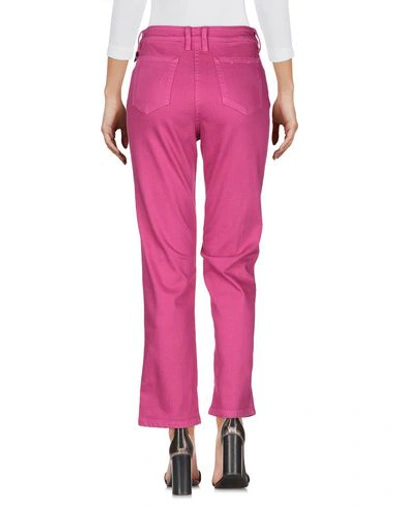 Shop Simon Miller Woman Jeans Fuchsia Size 28 Cotton, Polyurethane In Pink