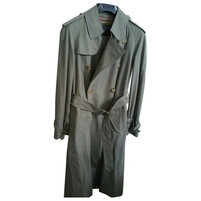 Pre-owned Burberry Green Cotton Coat