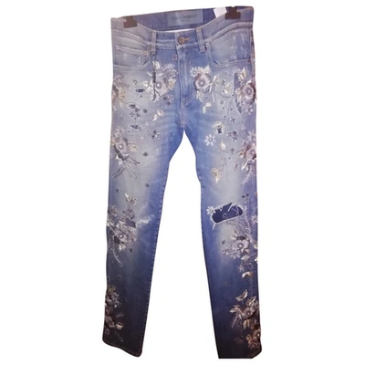 Pre-owned Dolce & Gabbana Blue Cotton - Elasthane Jeans