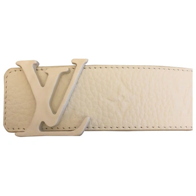 Louis Vuitton LV Belt watercolor new White Leather ref.272796