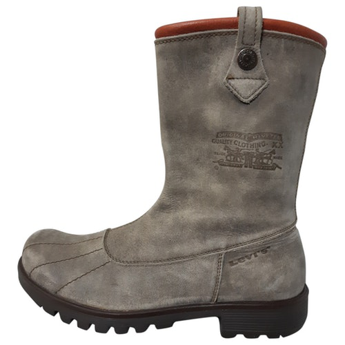 levis leather boots