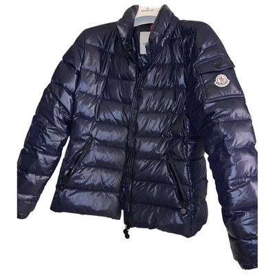 Pre-owned Moncler Bady Puffer In Blue