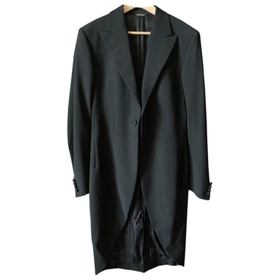 Pre-owned Versace Black Wool Jacket