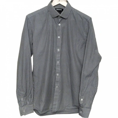 Pre-owned Dkny Shirt In Grey