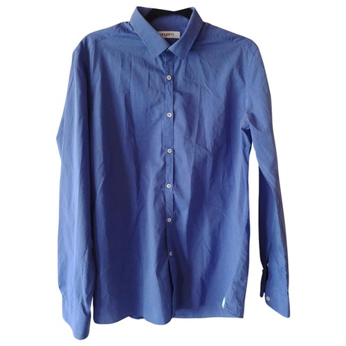 Emanuel Ungaro Blue Cotton Shirts | ModeSens