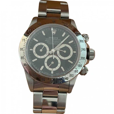 Pre-owned Rolex Daytona Silver Steel Watch