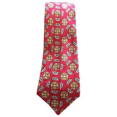 Pre-owned Rochas Silk Tie In Red