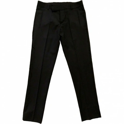 Pre-owned Les Hommes Trousers In Black