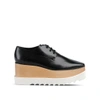 Stella Mccartney Elyse Platform Lace-up Shoes In Black