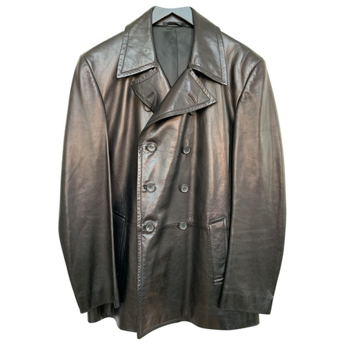 Gucci Black Leather Jacket | ModeSens