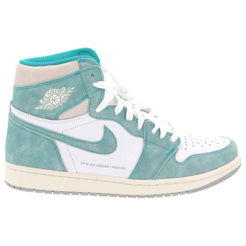 black and turquoise jordans 1