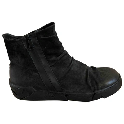 Pre-owned A.s.98 Black Leather Boots | ModeSens