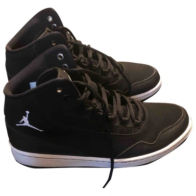 Pre-owned Jordan Black Leather Trainers