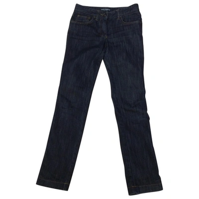 Pre-owned Dolce & Gabbana Blue Cotton Jeans