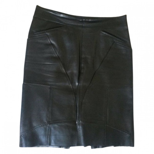 Gucci Black Leather Skirt | ModeSens