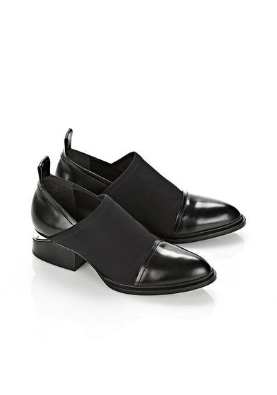 Shop Alexander Wang Neoprene Kori Oxford With Rhodium In Black