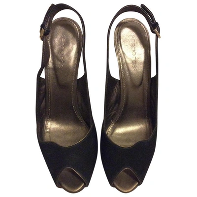 Pre-owned Sergio Rossi Black Suede Heels