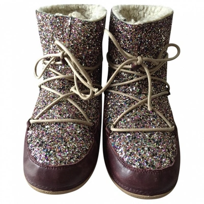 Pre-owned Anniel Multicolour Leather Ankle Boots