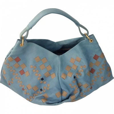 Pre-owned Bottega Veneta Blue Leather Handbag