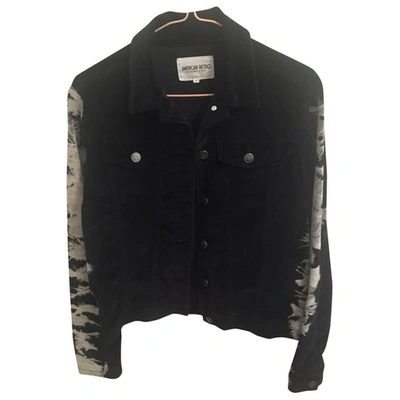 Pre-owned American Retro Black Cotton Biker Jacket