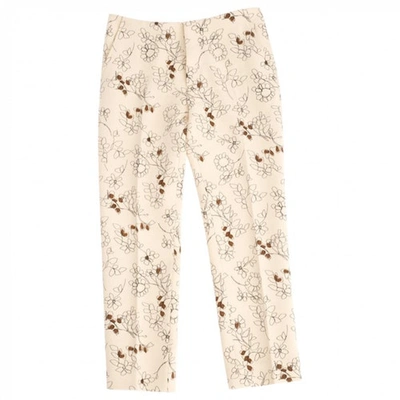 Pre-owned Marni Beige Wool Trousers