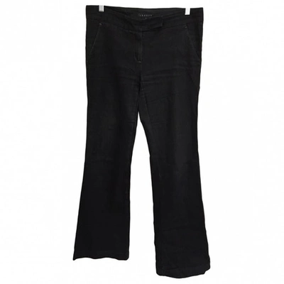 Pre-owned Theory Black Denim - Jeans Trousers