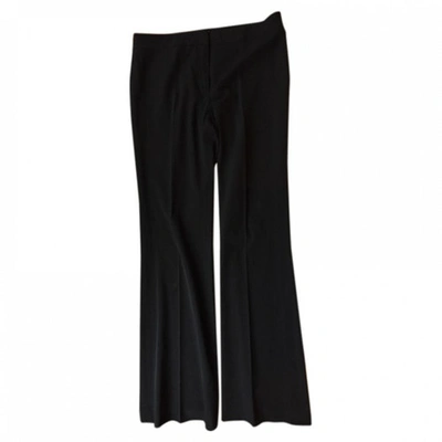 Pre-owned Elie Tahari Black Polyester Trousers
