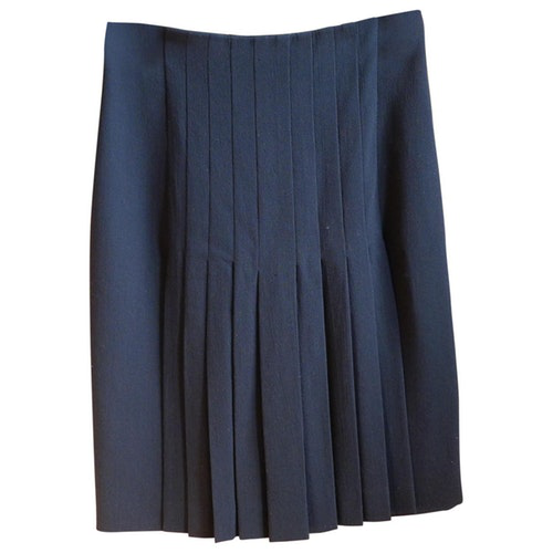 Chanel Black Wool Skirt | ModeSens