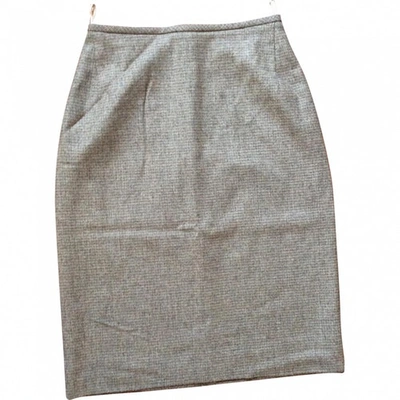 Pre-owned Bottega Veneta Wool Mid-length Skirt In Brown