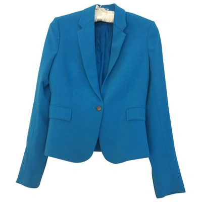 Pre-owned Joseph Jazzy Crepe Blazer In Blue