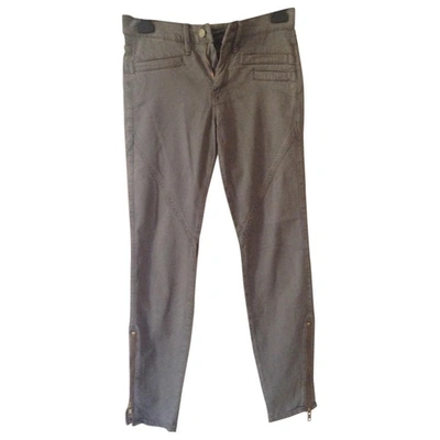 Pre-owned Mother Mmgrey Slim Jeans In Grey