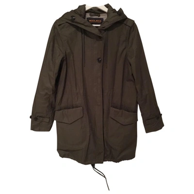 Pre-owned Woolrich Parka In Khaki