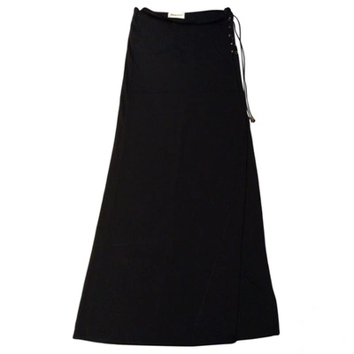 Pre-owned Emilio Pucci Maxi Skirt In Black