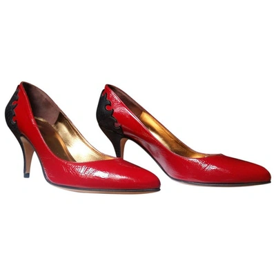 Pre-owned Atelier Mercadal Red Patent Leather Heels