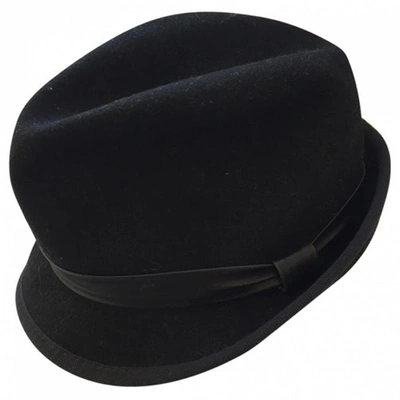 Pre-owned Pinko Black Wool Hat