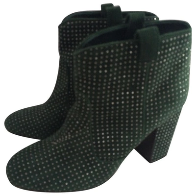Pre-owned Laurence Dacade Ankle Boots In Green